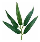 Pacote Com 100 Folhas De Bambu Artificiais Decoração Bamboo Artesanato
