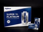 Pacote com 100 lâminas estilo giletes afiados de reposição super platinum