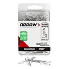 Pacote com 100 unidades de alumínio Pop Rivets Arrow RSAW1/8IP 1/8"