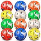 Pacote com 12 bolas de futebol Supervitae, tamanho 4, com bomba para treinamento