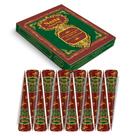 Pacote com 12 cones de tintura de cabelo em pasta de henna Neeta, marrom avermelhado Pacote com 12 cones de tintura de cabelo em pasta de henna Neeta, marrom avermelhado