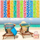 Pacote com 12 faixas elásticas de toalha de praia Tessco 30x5 cm