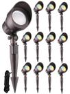 Pacote com 12 refletores LED de paisagem LEONLITE 5W 12V IP65