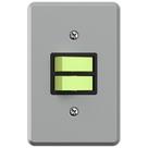 Pacote com 12 Unidades de 2 Interruptores paralelos meg-Tronic Cinza Pacote com 12 Unidades de 2 Interruptores paralelos meg-Tronic Cinza