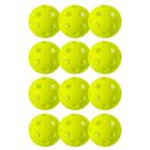 Pacote com 12 unidades do Pickleball Franklin Sports X-26 Indoor, verde limão
