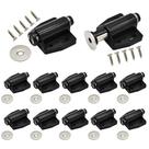 Pacote com 12 unidades Magnetic Catch Renashed para portas pesadas, preta Pacote com 12 unidades Magnetic Catch Renashed para portas pesadas, preta