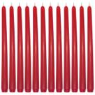 Pacote com 12 velas vermelhas cônicas Sihuida, 25 cm, sem perfume, sem gotejamento