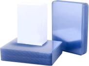 Pacote com 150 capas para cartões colecionáveis, os carregadores superiores consistem em 50 protetores de cartão grossos+100 capas macias transparentes, capas de cartão de beisebol adequadas para jogos de beisebol esportivos colecionáveis - -