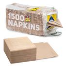 (Pacote com 1500) Brown Napkins Shop Square Kraft Paper 30x30cm