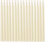 Pacote com 16 velas WPONSZU Ivory Taper, 25 cm, sem perfume