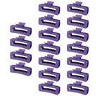 Pacote com 18 clipes Hair Claw Clips HXOGD para mulheres, cabelos grossos, roxos