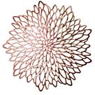 Pacote com 18 jogos americanos florais Snowkingdom em ouro rosa de 38 cm