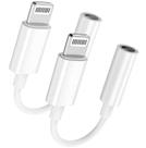 Pacote com 2 adaptadores de fone de ouvido Lightning para 3,5 mm para iPhone