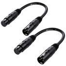 Pacote com 2 adaptadores DMX Cable Matters de 3 pinos macho para 5 pinos fêmea