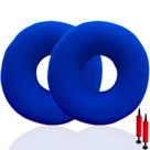 Pacote com 2 almofadas de rosquinha para dor no cóccix com assento para hemorróidas