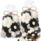 Pacote com 2 bolas decorativas para encher tigelas Riceshoot, preto