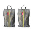 Pacote com 2 Bolsas de Sapatos à Prova d'Água para Viagem - Cinza
