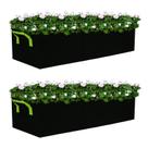 Pacote com 2 bolsas de tecido Planter Auroal, 90x30x20cm, 3 furos