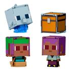 Pacote com 2 bonecos de ação Mattel Minecraft Flippin' Figs