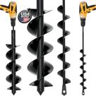 Pacote com 2 brocas Auger Drill Bit Sproot Garden, 4x40 e 9x40 cm para plantar