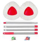 Pacote com 2 cabeças de reposição Spin Mop para O ceda EasyWring