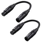 Pacote com 2 cabos de iluminação DMX de 5 pinos a 3 pinos Cable Matters de 15 cm