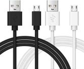 Pacote com 2 cabos micro USB de carregamento para Samsung Galaxy