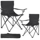 Pacote com 2 cadeiras de acampamento WUROMISE Portable Steel Frame 88x88cm
