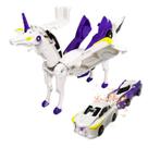 Pacote com 2 carros Toy Fogsea Magnetic Collision Transforming Unicorn