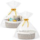 Pacote com 2 cestas de corda de algodão tecida LANDNEOO 30x20x13 cm Pacote com 2 cestas de corda de algodão tecida LANDNEOO 30x20x13 cm