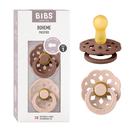 Pacote com 2 chupetas de borracha natural Boheme, tamanho 0-6M