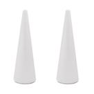Pacote com 2 cones de espuma de poliestireno Crafare 9x30 cm para artesanato
