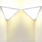 Pacote com 2 Corner Light LuoLiita, plug-in moderno, branco