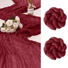 Pacote com 2 corredores de mesa KEEPSHOWING Cheesecloth 90x300 cm