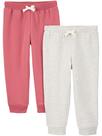 Pacote com 2 corredores Simple Joys by Carter's Fleece para meninas rosa 12 m