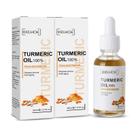 Pacote com 2 corretores de cúrcuma Serum AQISI para rosto