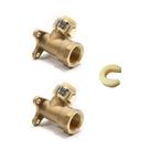 (Pacote com 2) Cotovelos EFIELD 3/4 Push-fit x 1/2 fêmeas NPT (Pacote com 2) Cotovelos EFIELD 3/4 Push-fit x 1/2 fêmeas NPT
