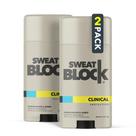 Pacote com 2 desodorantes e antitranspirantes SweatBlock Clinical Strength