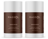 Pacote com 2 desodorantes MagSol Natural de Sândalo