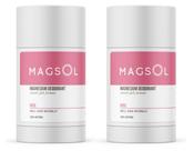 Pacote com 2 desodorantes MagSol Natural para mulheres e homens (rosa)