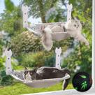 Pacote com 2 dobráveis Cat Window Perch Hipetpy Glow in The Dark