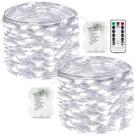 Pacote com 2 Fairy Lights EXF, operado por bateria, 10 m, 100 LED