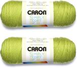Pacote com 2 fios Caron Simply Soft Solids Chartreuse 340,2 g/576 mm