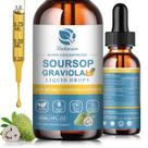 (Pacote com 2) Gotas líquidas de extrato de folha de graviola de graviola 30 mL x 2