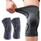Pacote com 2 joelheiras JYWYBF para mulheres e homens preta (média)