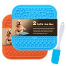 Pacote com 2 Lick Mat MooonGem para cães e gatos