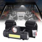 Pacote com 2 luzes interiores UTV Dome Light Roll Bar Cage Mount