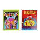Pacote com 2 miniadereços Funny Illusion Trick Magic Coloring Book Trick