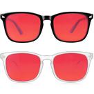 Pacote com 2 óculos bloqueadores de luz azul Vbewo Red Lens