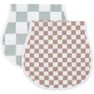 Pacote com 2 panos de arroto LifeTree Baby, quadriculados, 56x25 cm Pacote com 2 panos de arroto LifeTree Baby, quadriculados, 56x25 cm